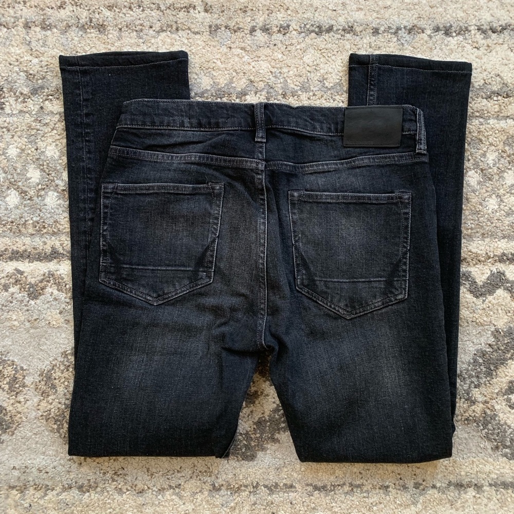 All Saints Black Distressed Cigarette Jeans 32x29 - Picture 3 of 7